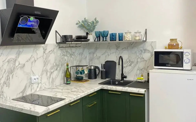 Uyutnaya studiya s panoramnym vidom u metro Flat