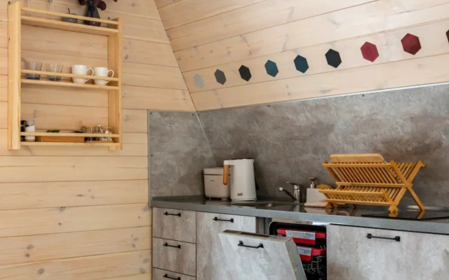 Частный дом А-фрейм Ручей с баней и дровах и чаном