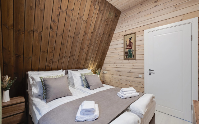 Частный дом С баней и террасой