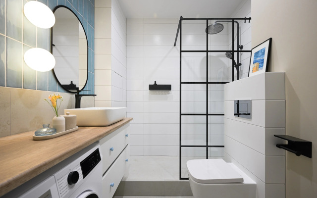 Квартира с бирюзовым настроением