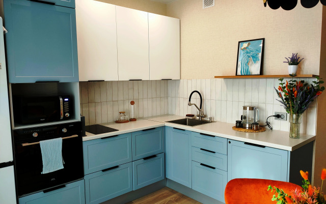 Квартира с красивой террасой на крыше дома в Белгороде