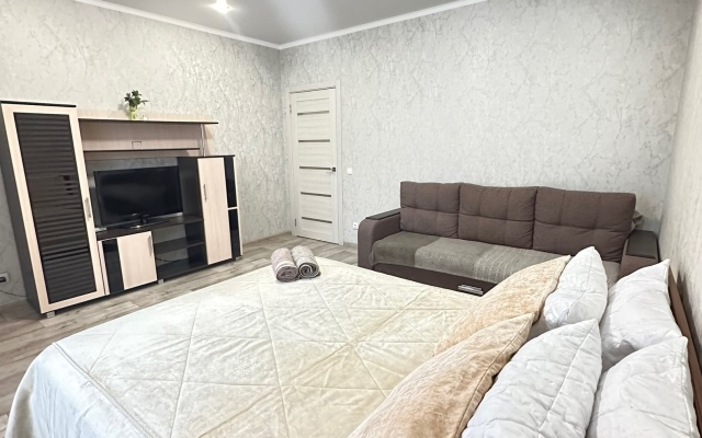 Svetlaya kvartira s parkovkoy na Gubkina Flat