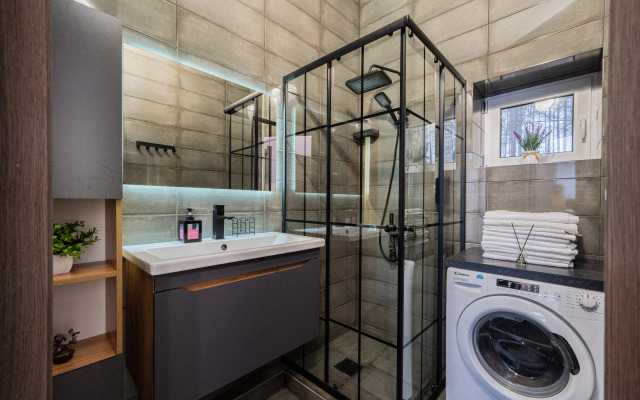 Частный дом Вилла Лаванда с камином у озера