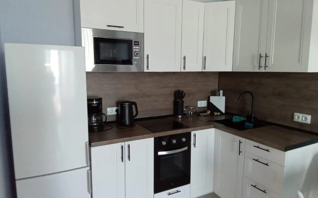 Uyutnaya yevrodvushka s vidom na Onezhskoye ozero Flat