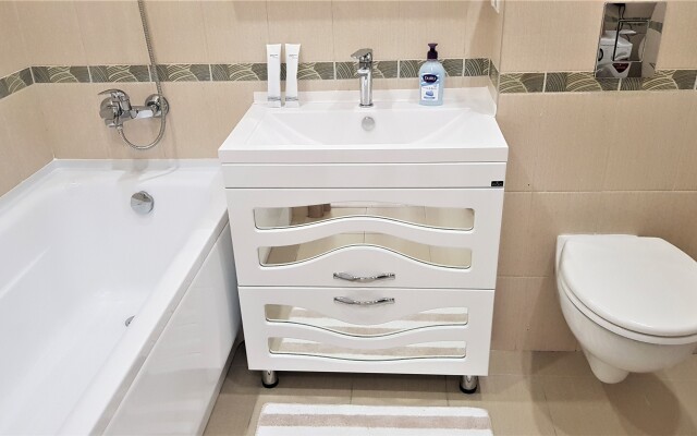 1-комн. апартаменты в ЖК "Новин" с большой кроватью