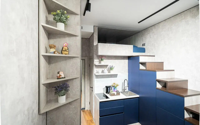 Квартира Студия Рядом с Мeтpo Kуpскaя