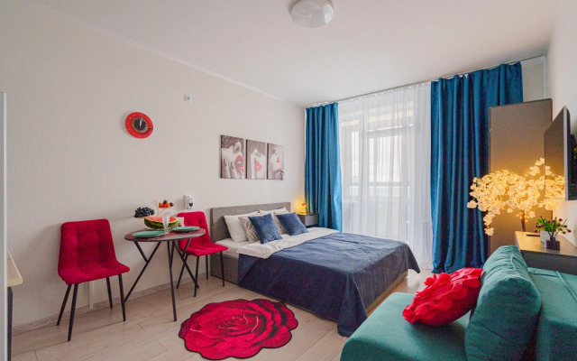 Квартира Стильная Новая Студия у Торгового Центра