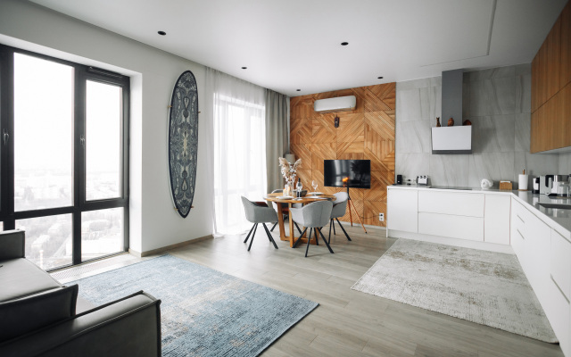 Lalapart Skyfall s Panoramnym Vidom s 46 EtazhaNeboskreba Savelovskij Siti Apartments