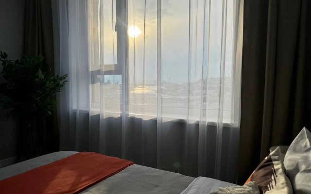 Квартира Стильная Cтудия с Видом на Золотой Мост