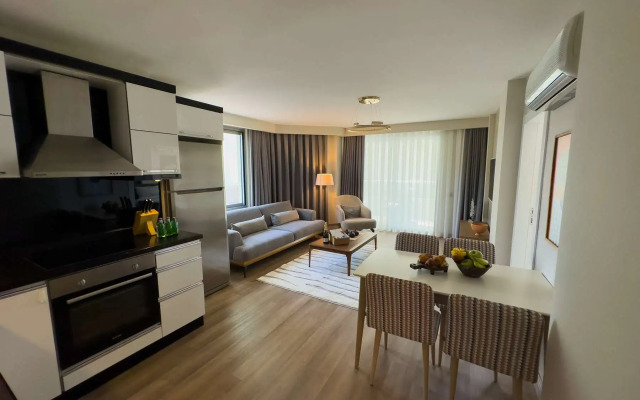 Апартаменты 2+1 Qoople Begonia в 20 метрах от моря