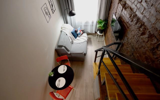 Квартира LOFT 2 уровня пешком до метро