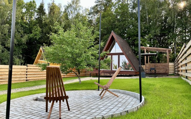 Глэмпинг a-frame с чаном или с купелью