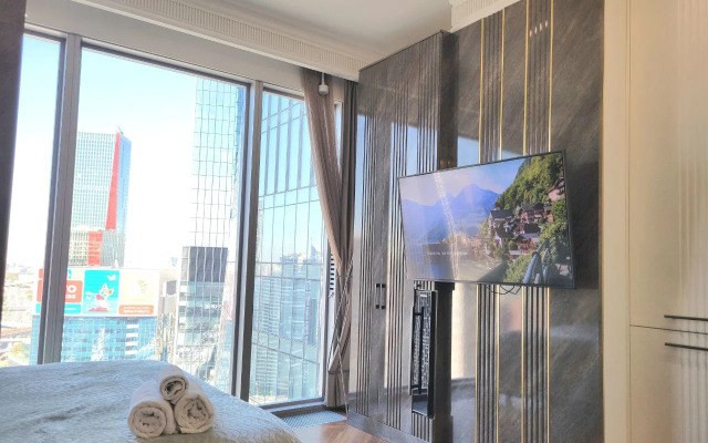 Apartment Стильная Студия на 30 Этаже Москва Сити