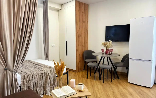 Апартаменты для четверых с террасой 3 минуты до моря