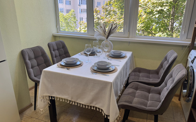 Апартаменты Уютная светлая 2-комнатная квартира с видом на Машук