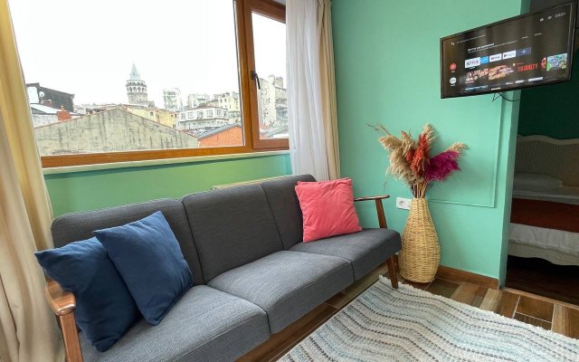 Апартаменты 1 Bedroom Apartment at Galata Istanbul with Shared Rooftop