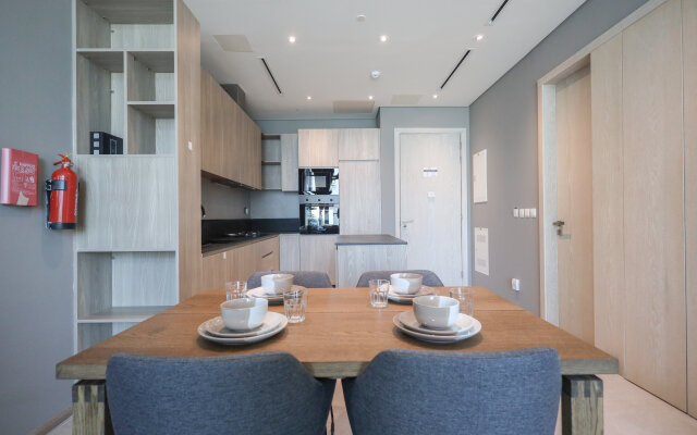 Апартаменты Elite LUX Holiday Homes - Luxurious 1BR Suite in Signature Livings JVC - Dubai
