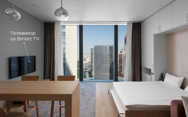 Апартаменты Москва Сити уютная студия 58 этаж