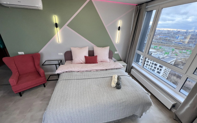 S 3-Mya Panoramnymi Oknami Na 33 Etazhe Flat