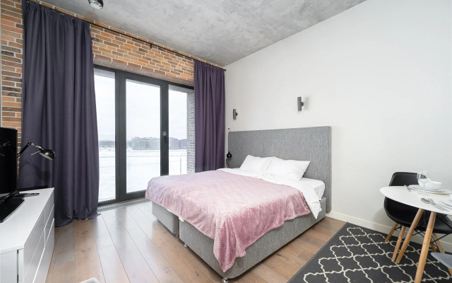 Квартира Студия в Стиле Лофт с Панорамным Видом