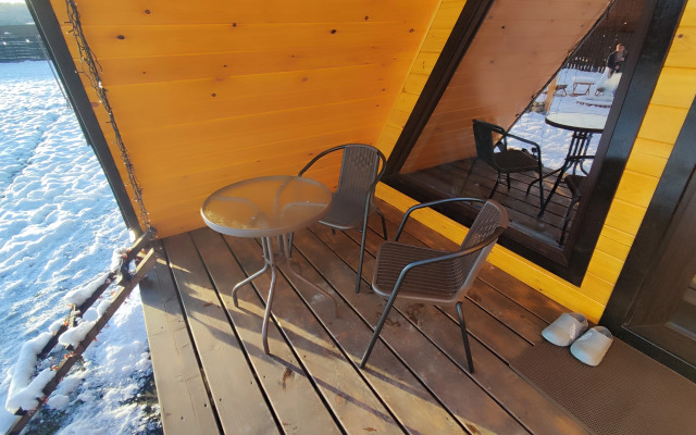 Частный Дом А-фрейм с банным чаном