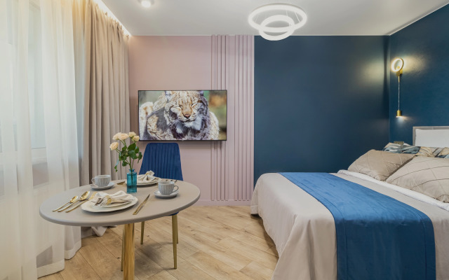 Апартаменты Дизайнерская Студия с Видом на Город на Заречной