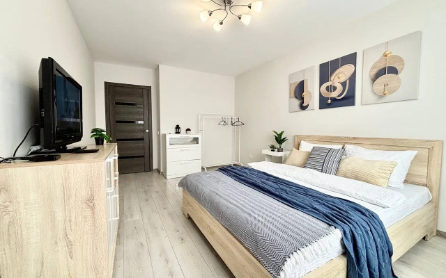 Квартира Светлая однокомнатная для 4х гостей с отдельными комнатами