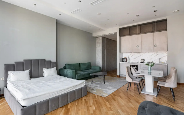 Апартаменты Москва Сити уютная Grand Studio с незабываемым видом