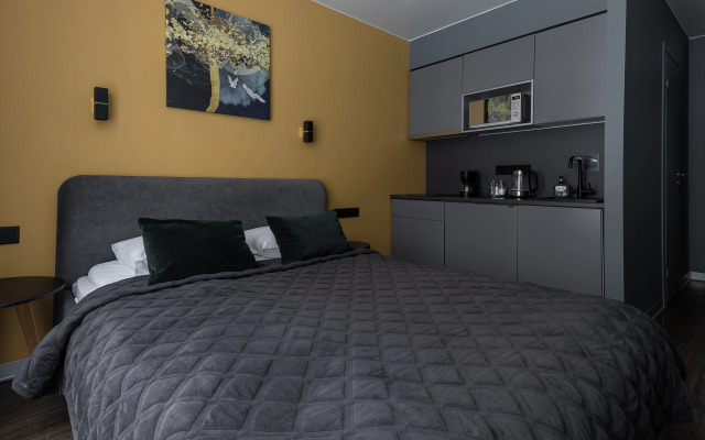 Dvukhmestnye New Horizon STAY s dizainerskim interyerom Flat