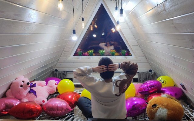 Частный Дом А-фрейм с банным чаном