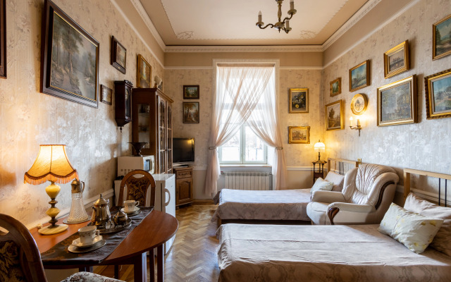 Меблированные комнаты в апартаментах Вид на Неву