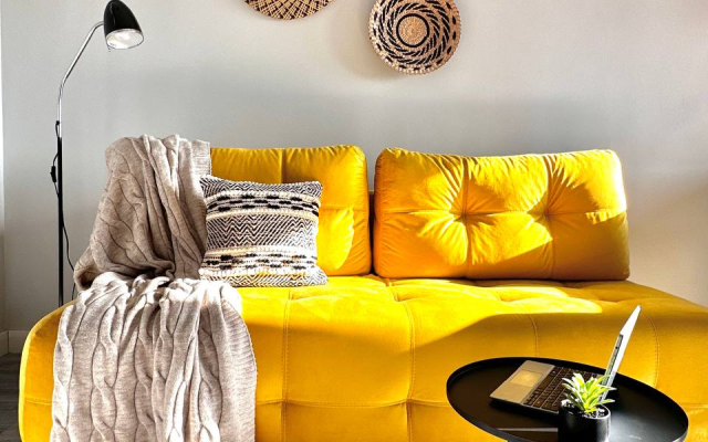 Апартаменты 149 Комфорт сити с двуспальной кроватью, диваном и красивым видом