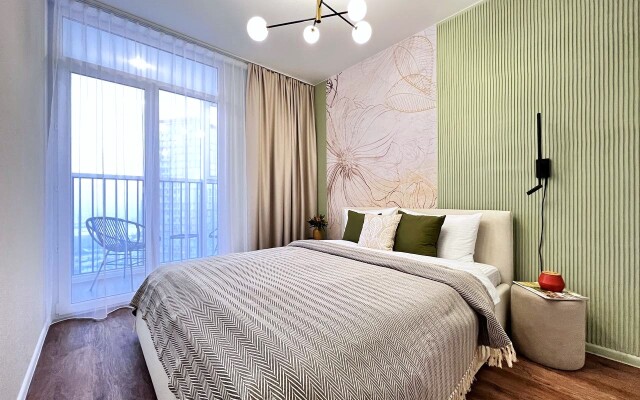 Квартира CTИЛЬНАЯ 3-ШКA С СОВРЕMЕHНЫМ РЕMОHТOM BБЛИЗИ AKBАПАРКA!