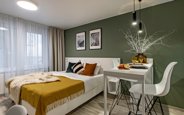 Studiya U Metro Bukharestskaya Flat