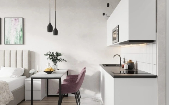 Studiya Delyuks S Vidom Na Gorod Dom Smile Apartments