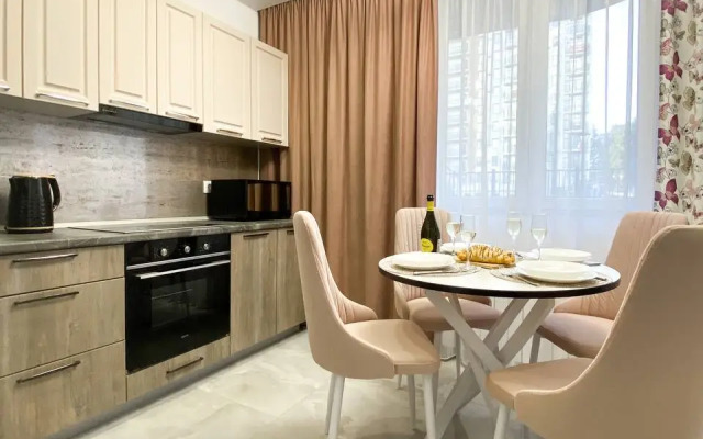 Апартаменты с двумя кроватями, балконом и ванной, с 15 по 17 этаж