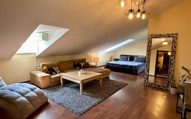 Апартаменты Двухкомнатная Студия с Видом на Санкт-Петербург!