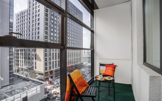 Апартаменты с Балконом Moderna View Apartment Салют