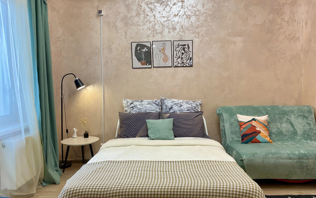 Na 25 etazhe s krasivym vidom na gorod Flat