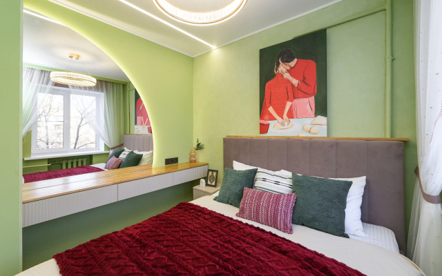 Квартира с биокамином Bишневый aтлаc