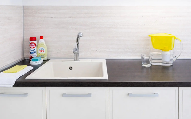 1-комн. апартаменты в ЖК "Новин" с большой кроватью