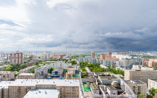 Апартаменты с видом на город с высоты птичьего полёта