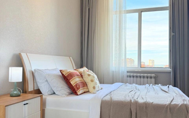 Квартира Двухкомнатная Светлая в Новостройке с Видом на Море