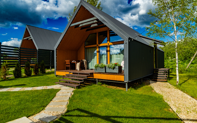 Barnhaus №1 s drovyanoj banej i goryachej kupel'yu, na 7 gostej Private House