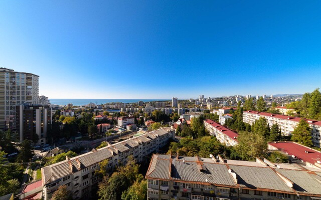 V tsentre Sochi dlya 3 gostey ZHK Sokol S Vidom Na More Apartment