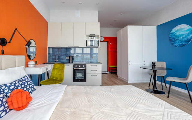 Квартира Яркая стильная студия Палитра