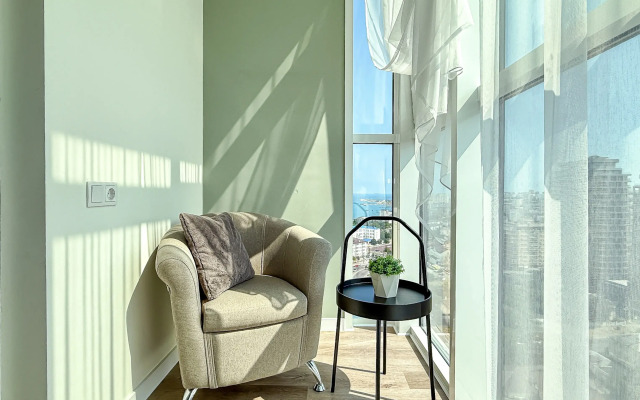 Апартаменты Энгельса 93 21 этаж вид на море