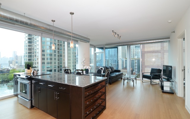 In River North with Balcony View Apartment