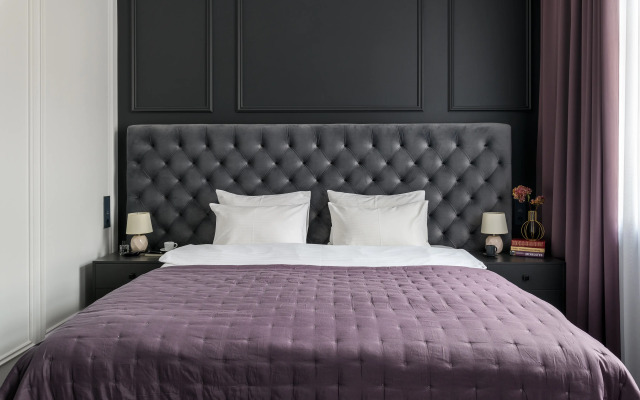 Апартаменты Sergeew Apartments Премиум с кухней в апарт-отеле Аквалина