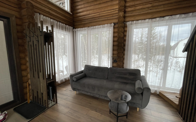 Частный Дом Комфортабельный Дом Из Бревна С 2мя Спальнями